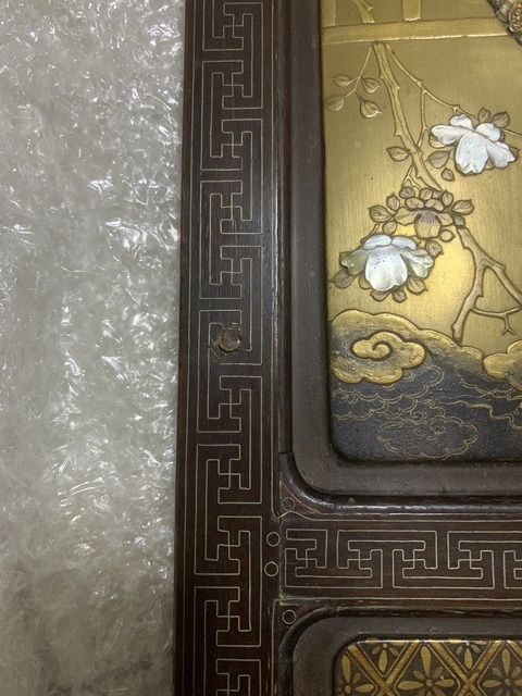 古玩雜項木雕板真品鑒賞圖