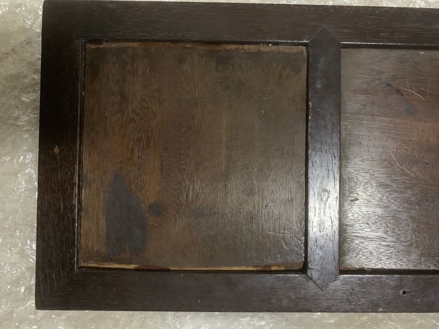 古玩雜項木雕板真品鑒賞圖