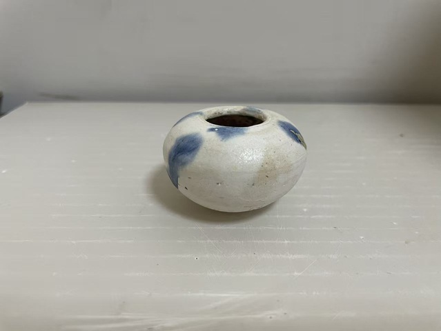 古玩陶瓷唐·三彩掛藍水盂拍賣，當前價格12000元