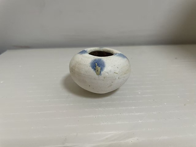 古玩陶瓷唐·三彩掛藍水盂拍賣，當前價格12000元