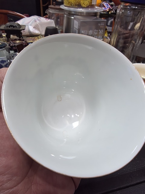 古玩陶瓷無雙譜粉彩杯真品鑒賞圖