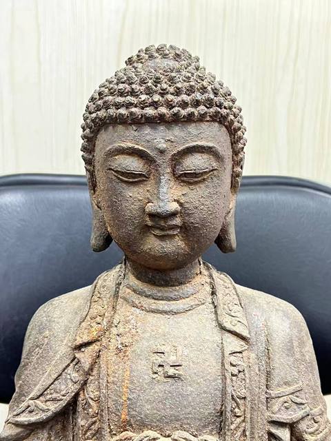 古玩銅器銅佛祖像真品鑒賞圖