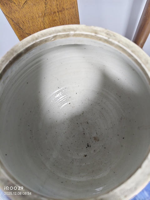 古玩陶瓷青花夔龍紋半截花觚真品鑒賞圖