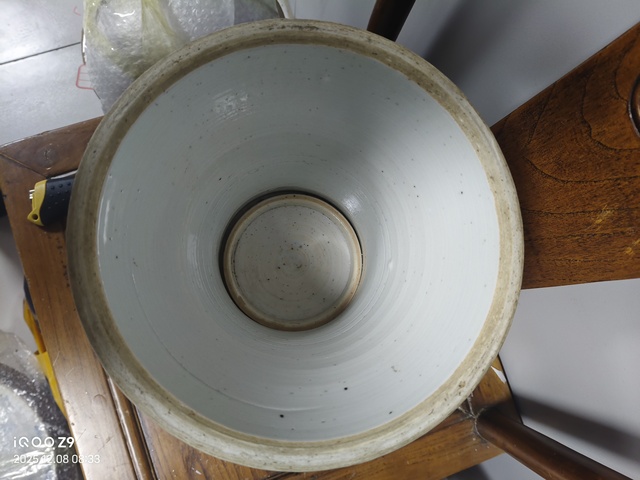 古玩陶瓷青花夔龍紋半截花觚真品鑒賞圖