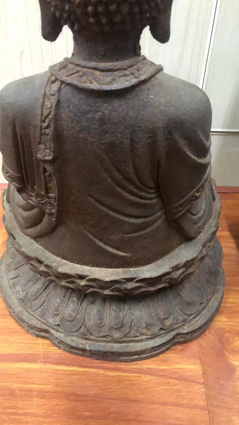 古玩銅器銅佛祖像真品鑒賞圖