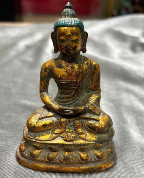 古玩銅器釋迦牟尼佛真品鑒賞圖