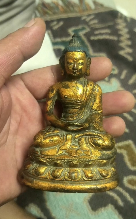 古玩銅器釋迦牟尼佛真品鑒賞圖