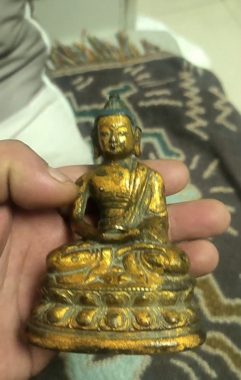 古玩銅器釋迦牟尼佛真品鑒賞圖