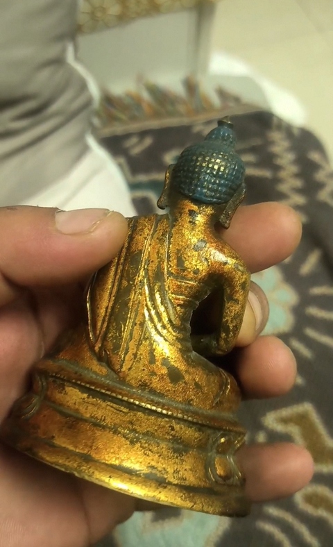 古玩銅器釋迦牟尼佛真品鑒賞圖