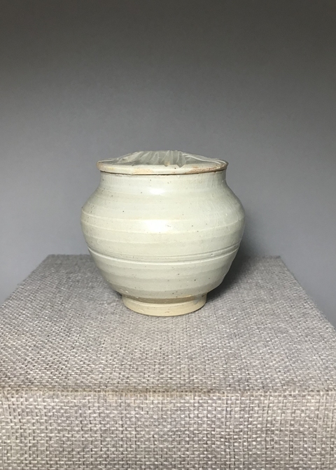 古玩陶瓷青白釉蓋罐真品鑒賞圖