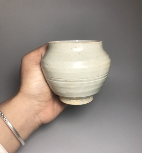 古玩陶瓷青白釉蓋罐真品鑒賞圖