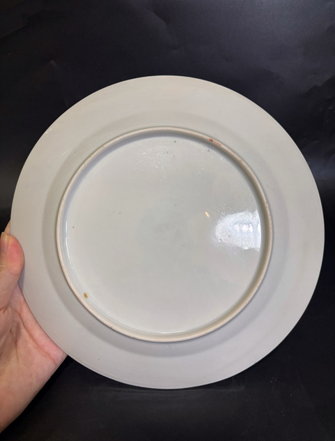 古玩陶瓷廣五彩人物故事紋盤真品鑒賞圖