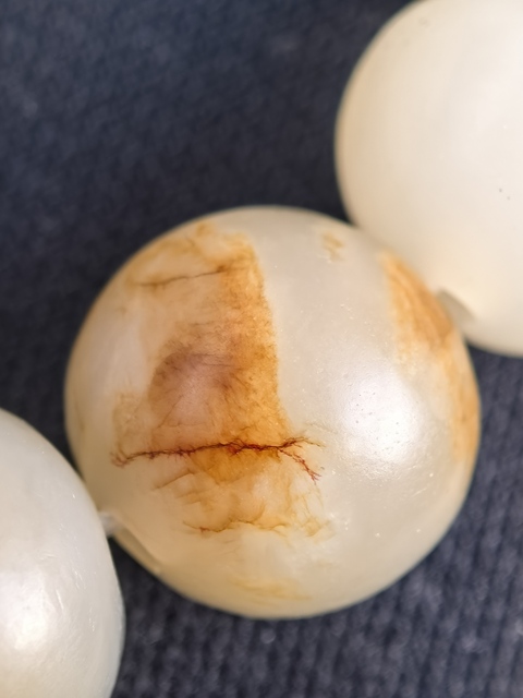 古玩玉器岫玉珠串真品鑒賞圖