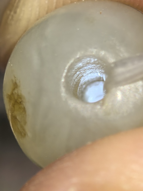 古玩玉器岫玉珠串真品鑒賞圖