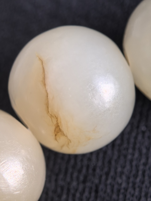 古玩玉器岫玉珠串真品鑒賞圖