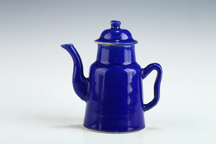 古玩陶瓷民國·藍釉壺 真品鑒賞圖