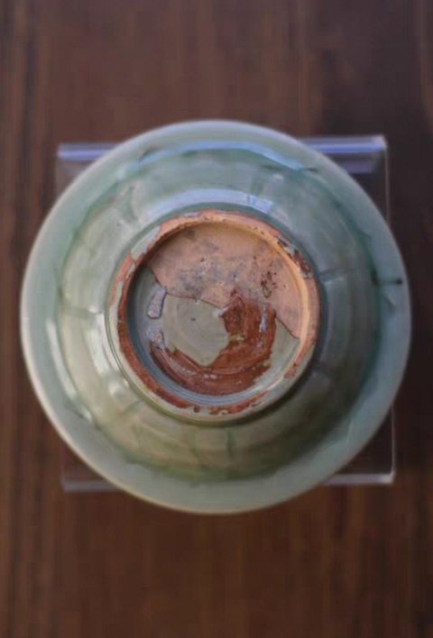 古玩陶瓷 龍泉窯青釉模印雙魚紋折沿洗真品鑒賞圖