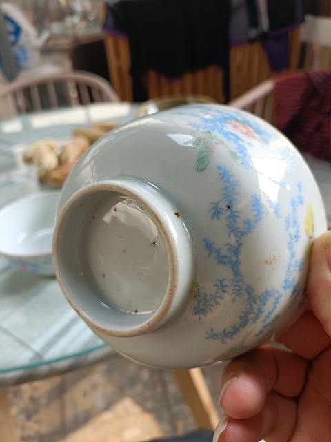 古玩陶瓷慎思堂制款粉彩描金蝶戀花碗一對拍賣，當前價格299元