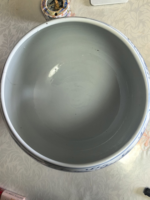 古玩陶瓷青花云龍紋瓷豆真品鑒賞圖