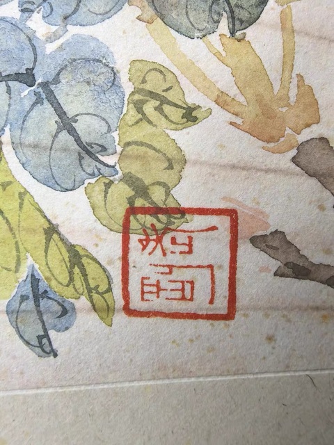 古玩字畫居廉款扇面真品鑒賞圖