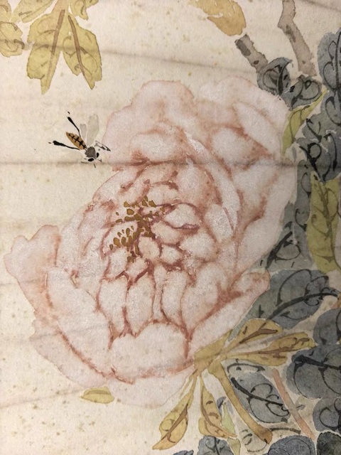 古玩字畫居廉款扇面真品鑒賞圖