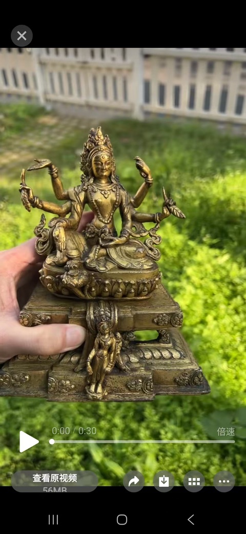 古玩銅器銅佛像真品鑒賞圖