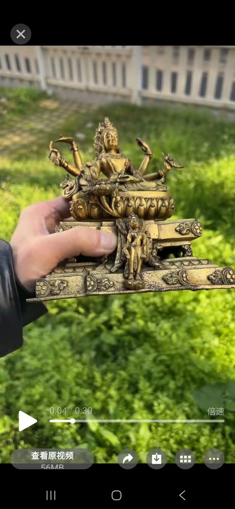 古玩銅器銅佛像真品鑒賞圖