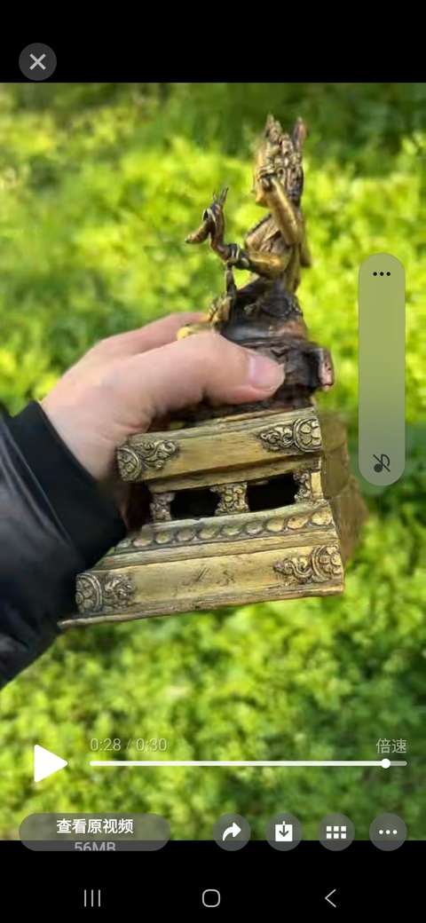 古玩銅器銅佛像真品鑒賞圖