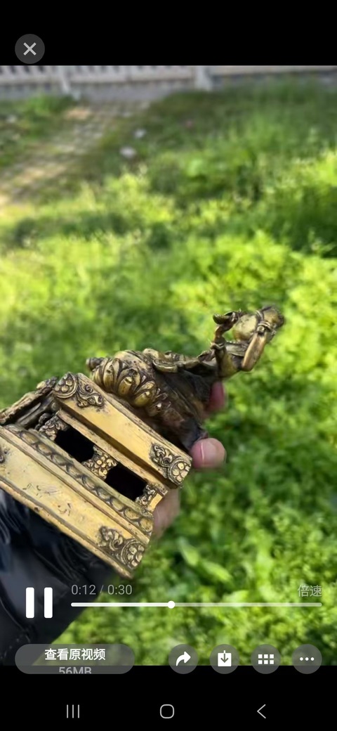 古玩銅器銅佛像真品鑒賞圖