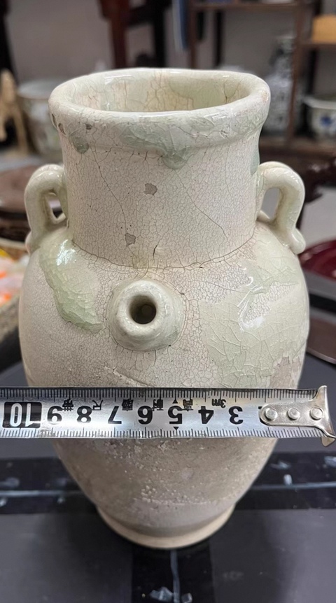 古玩陶瓷唐代雙系執(zhí)壺真品鑒賞圖