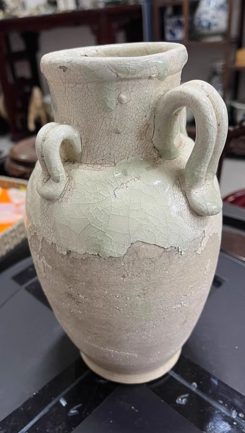 古玩陶瓷唐代雙系執(zhí)壺真品鑒賞圖