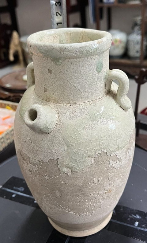 古玩陶瓷唐代雙系執(zhí)壺真品鑒賞圖