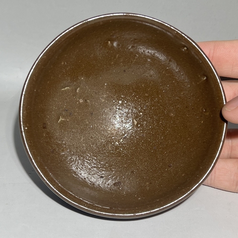 古玩陶瓷磁州窯茶葉末釉茶盞真品鑒賞圖