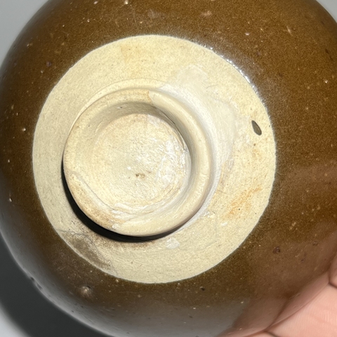 古玩陶瓷磁州窯茶葉末釉茶盞真品鑒賞圖