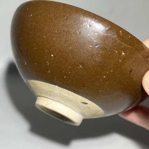 古玩陶瓷磁州窯茶葉末釉茶盞真品鑒賞圖