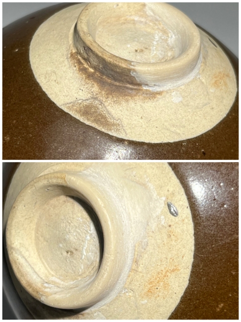 古玩陶瓷磁州窯茶葉末釉茶盞真品鑒賞圖