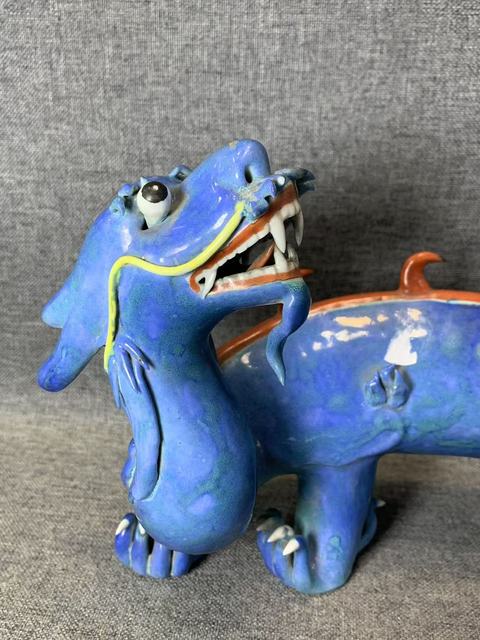 古玩陶瓷民國 瓷塑龍擺件真品鑒賞圖