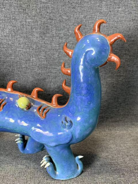 古玩陶瓷民國 瓷塑龍擺件真品鑒賞圖