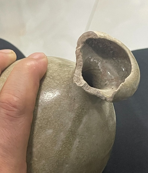 古玩陶瓷青釉葫蘆瓶真品鑒賞圖