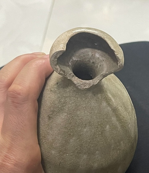 古玩陶瓷青釉葫蘆瓶真品鑒賞圖