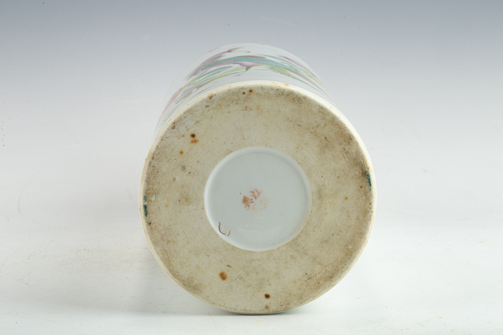 古玩陶瓷民國(guó)·粉彩鳳凰牡丹紋帽筒一對(duì)拍賣(mài)，當(dāng)前價(jià)格188元