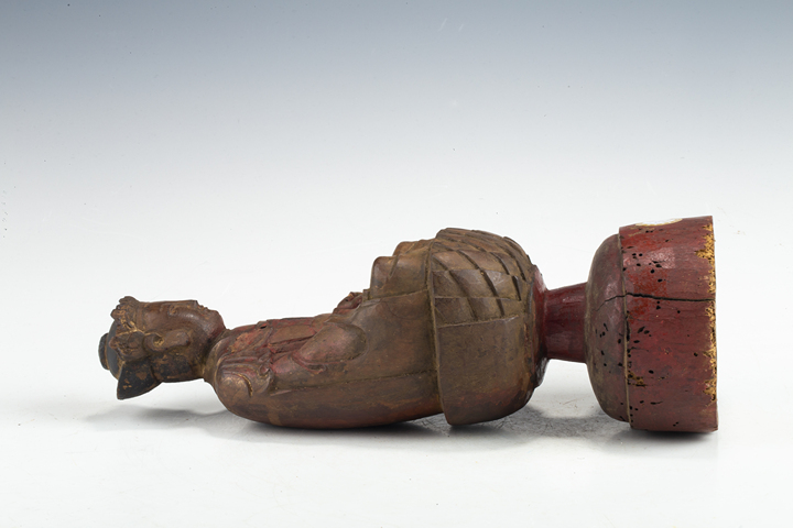 古玩雜項(xiàng)清·木雕禪定觀音造像真品鑒賞圖