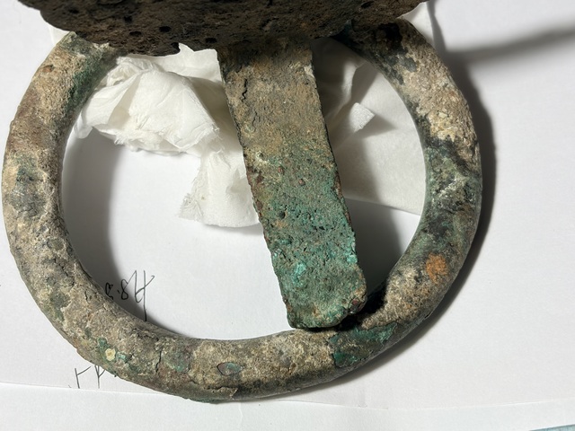 古玩銅器戰(zhàn)國(guó)青銅鋪首真品鑒賞圖