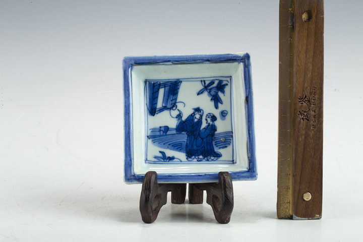 古玩陶瓷明晚·青花人物故事紋筆舔拍賣，當前價格456元