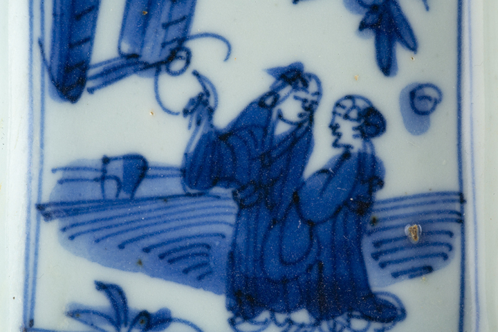 古玩陶瓷明晚·青花人物故事紋筆舔拍賣，當前價格456元