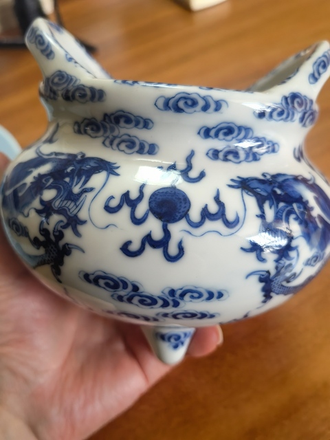 古玩陶瓷青花爐真品鑒賞圖