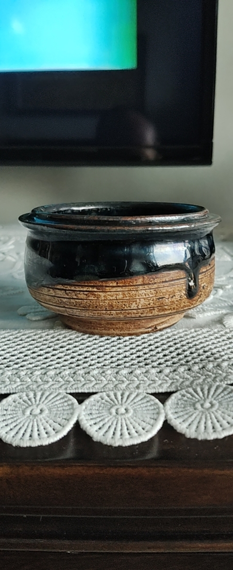 古玩陶瓷黑釉小罐真品鑒賞圖