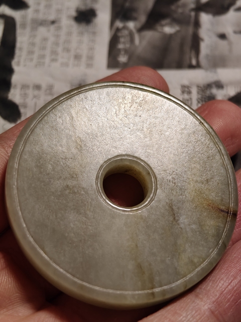 古玩玉器螭龍玉璧真品鑒賞圖