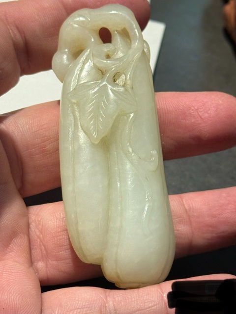 古玩玉器和田玉雕“瓜果墜”真品鑒賞圖