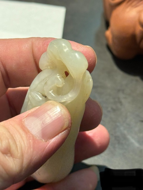 古玩玉器和田玉雕“瓜果墜”真品鑒賞圖